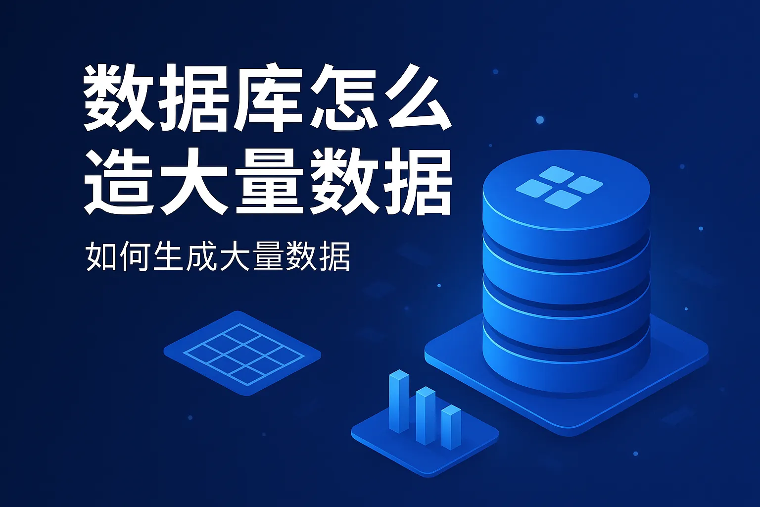 数据库怎么造大量数据