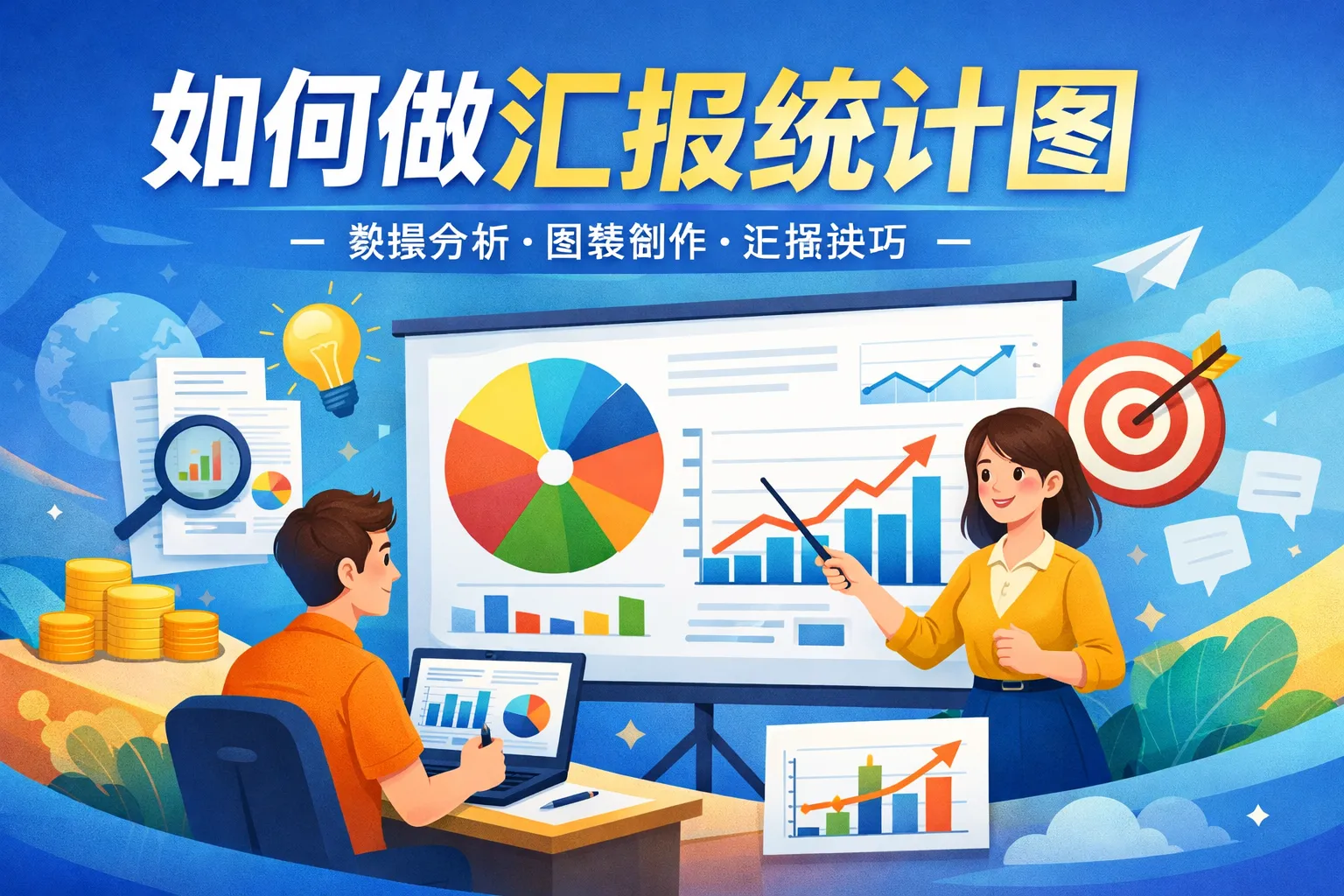 如何做汇报统计图