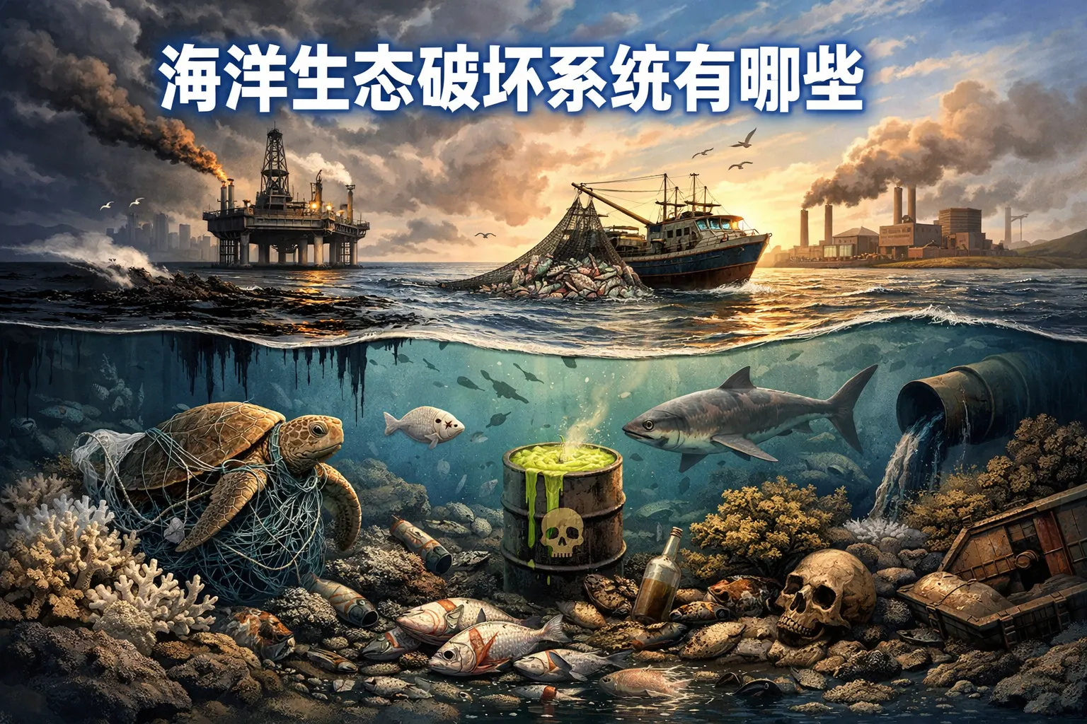 海洋生态破坏系统有哪些