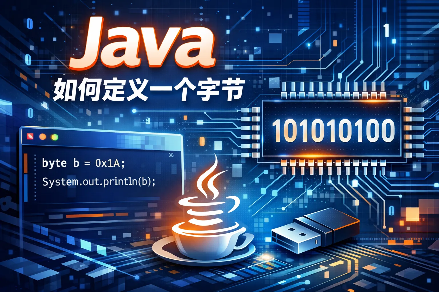 java 如何定义一个字节