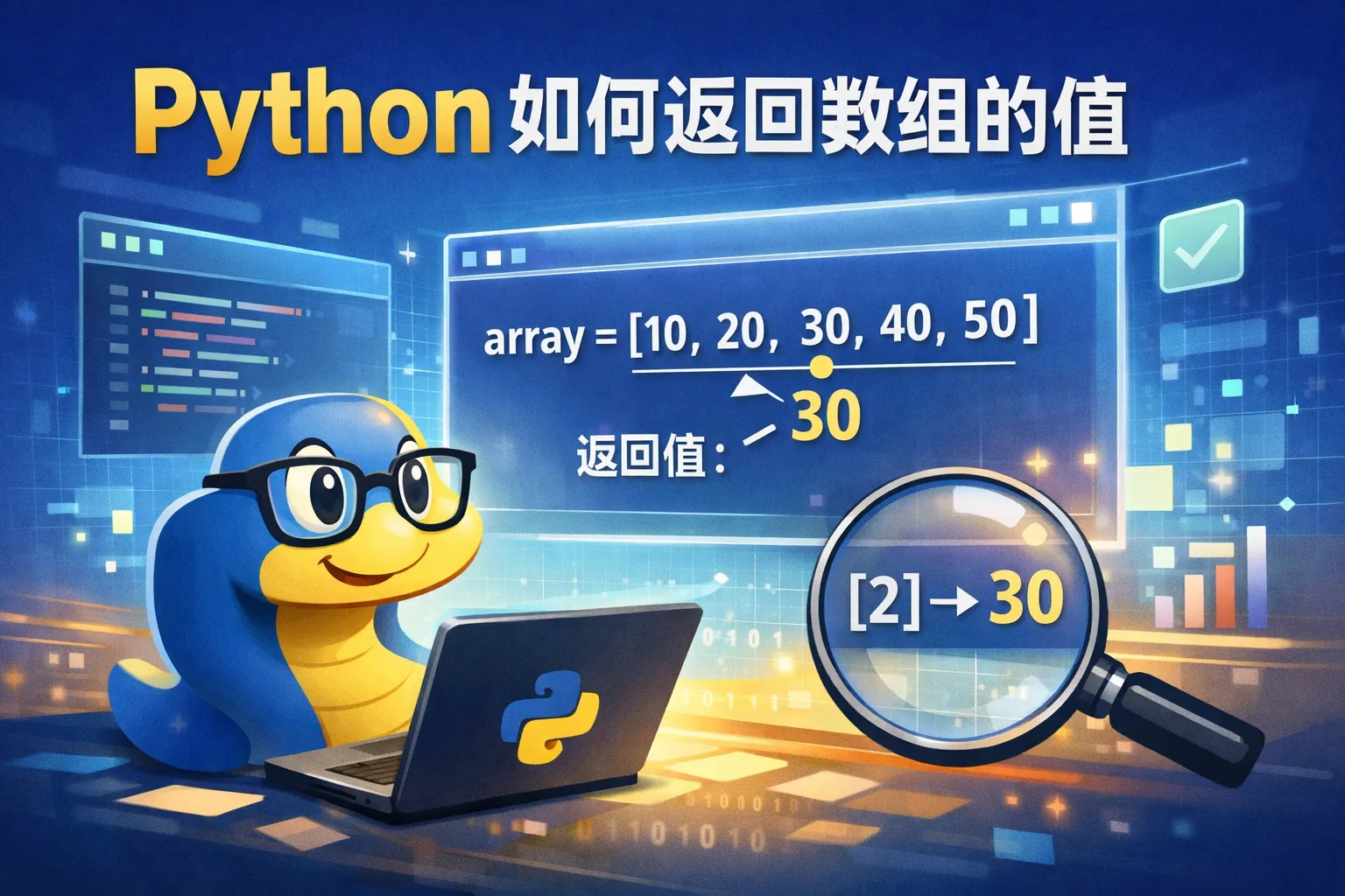 python如何返回数组的值