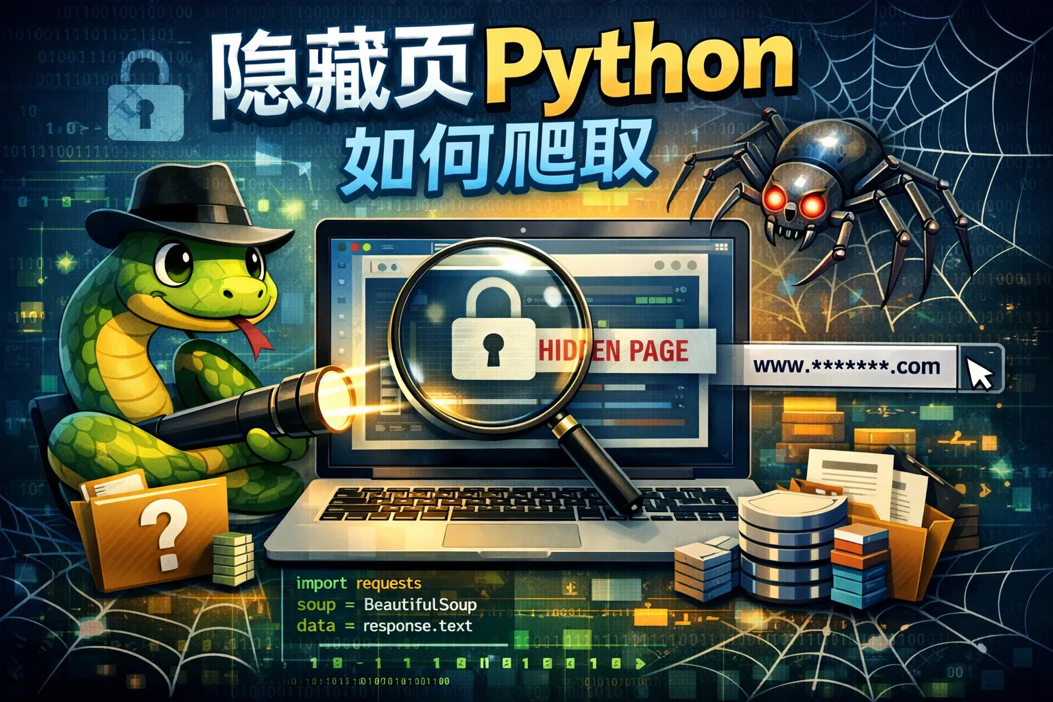 隐藏页python如何爬取