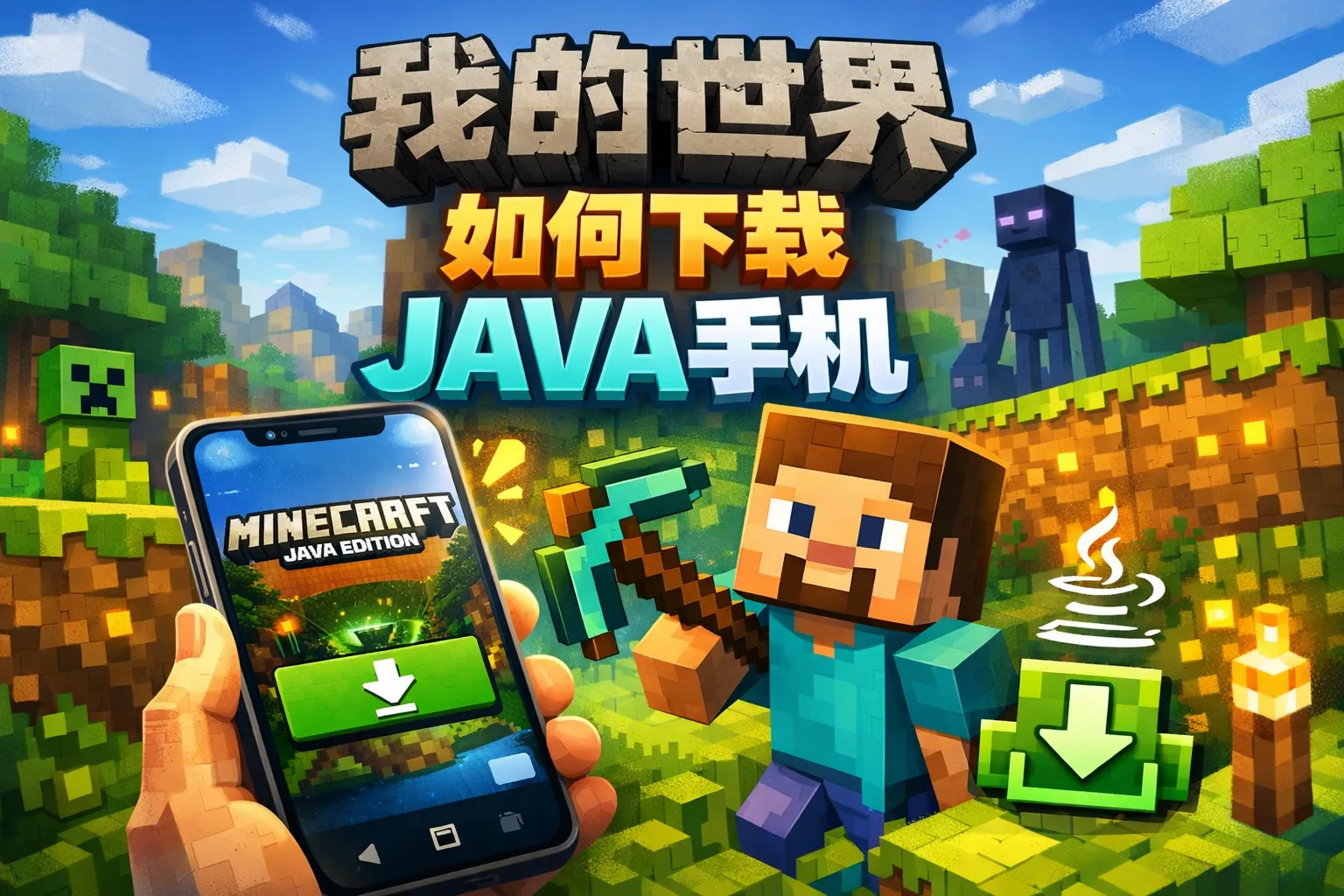 我的世界如何下载java手机