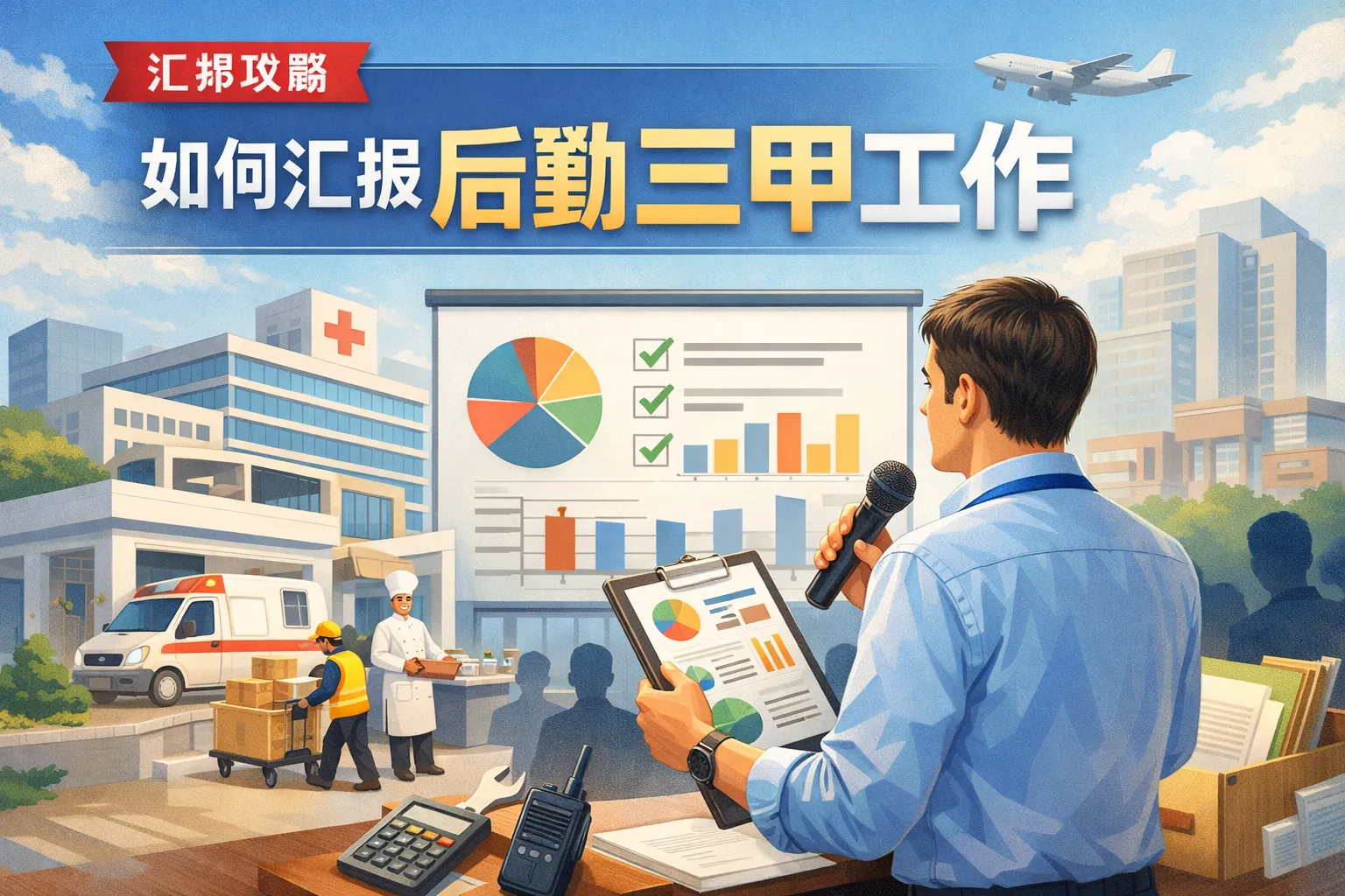 如何汇报后勤三甲工作