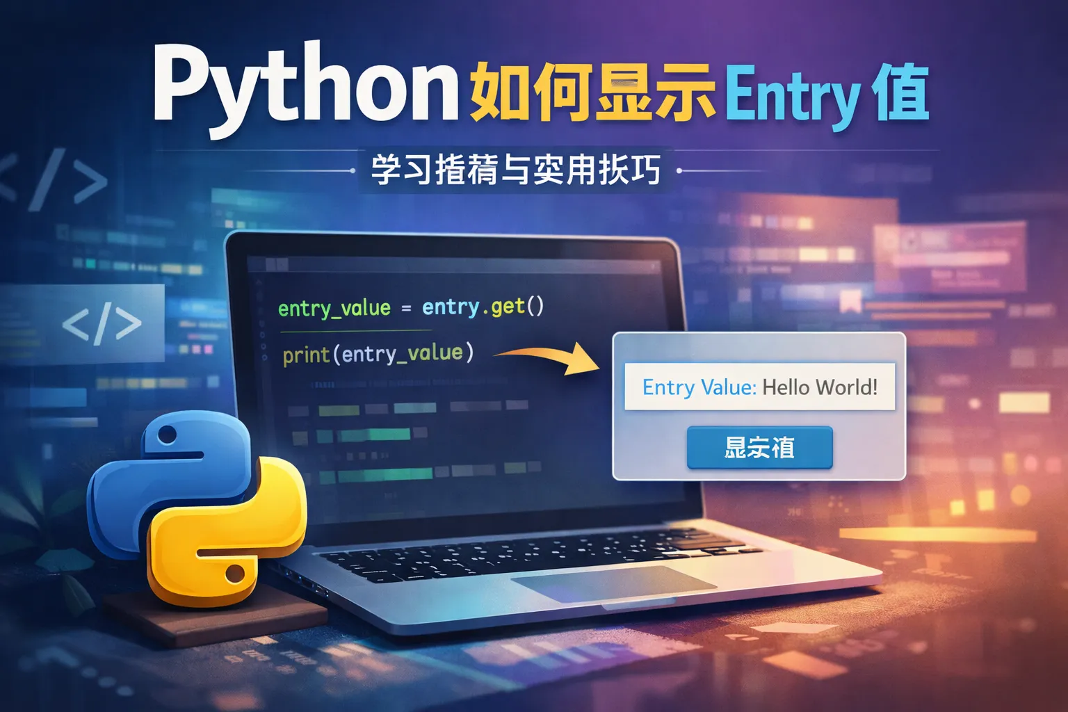 python如何显示entry值