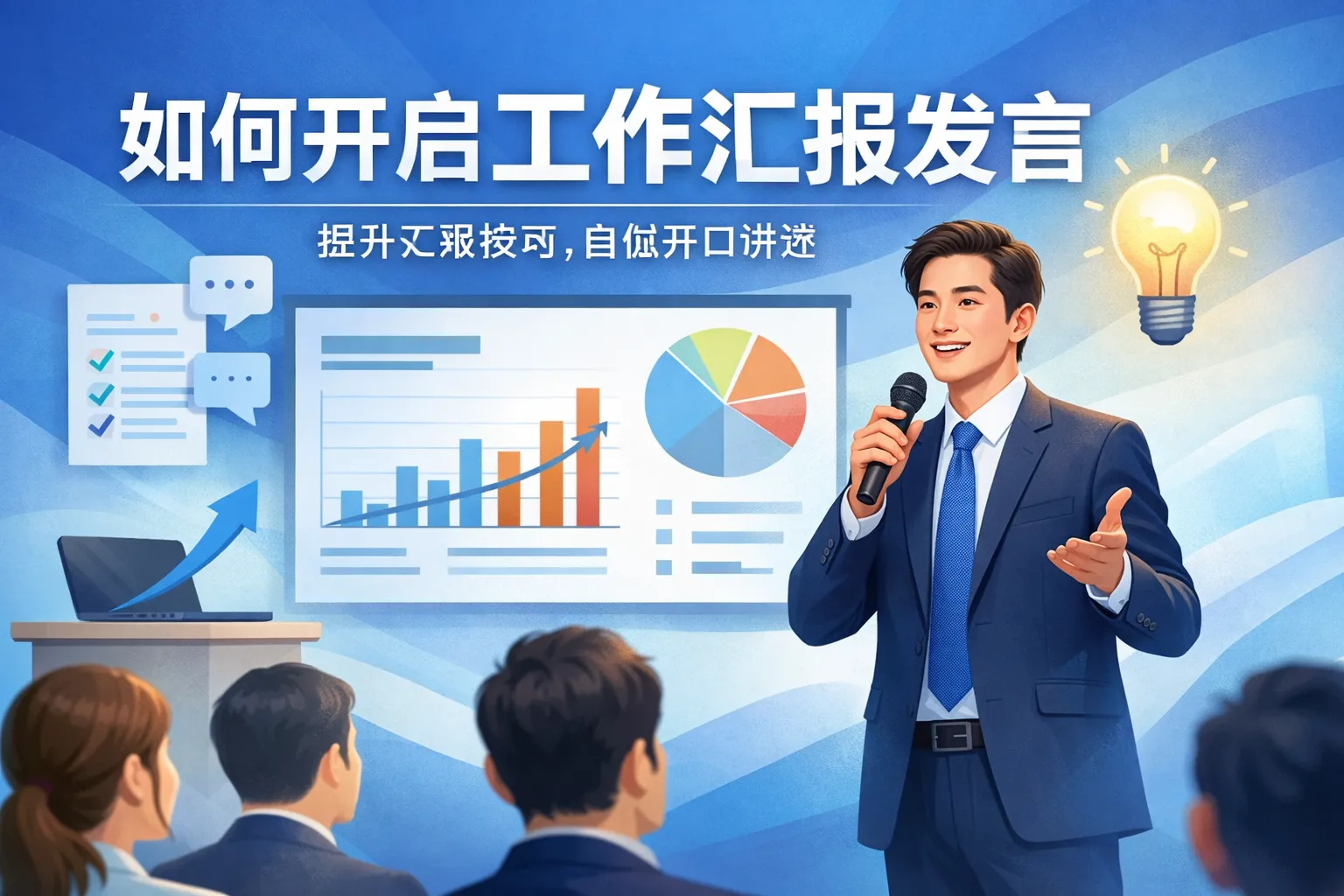 如何开启工作汇报发言