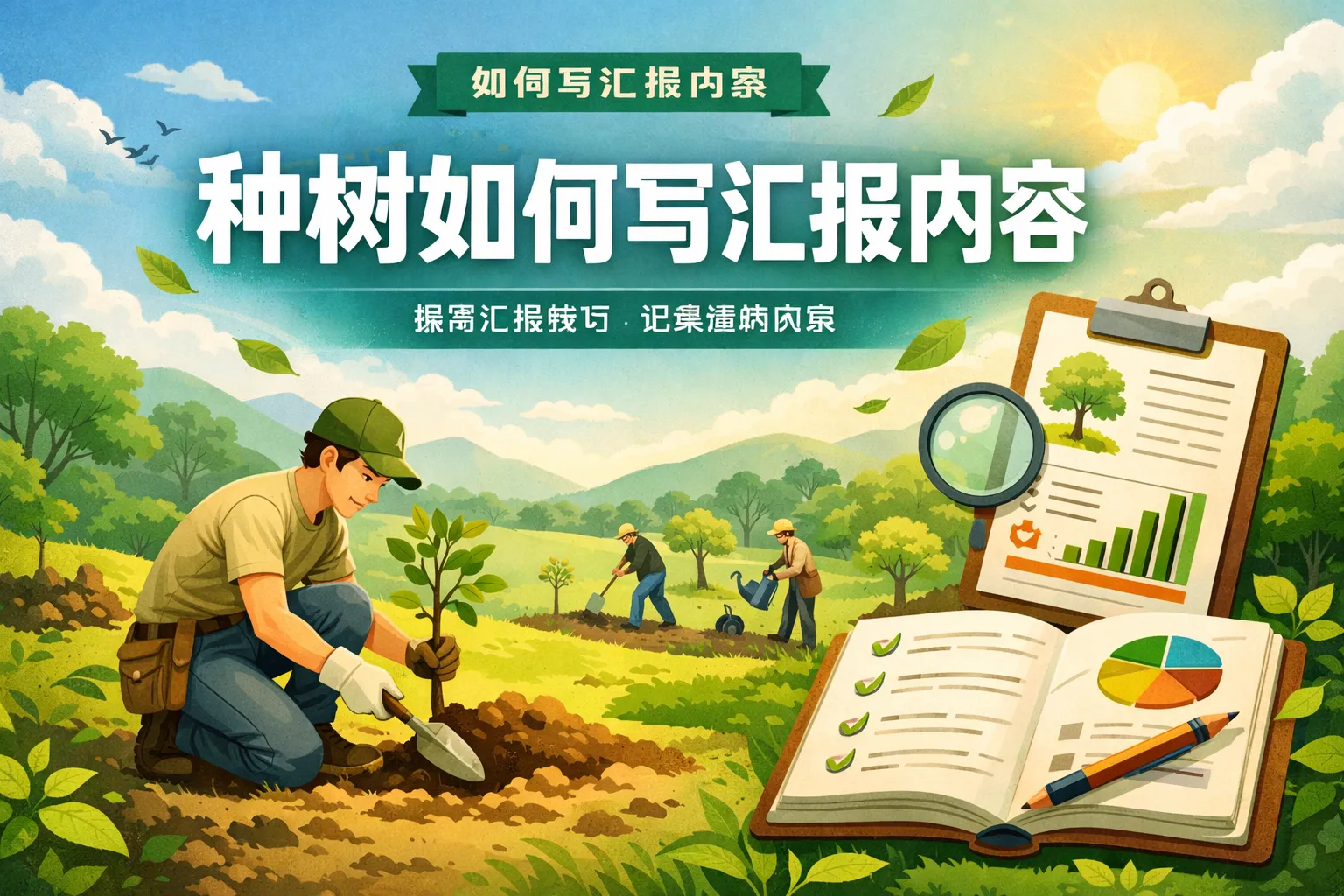 种树如何写汇报内容