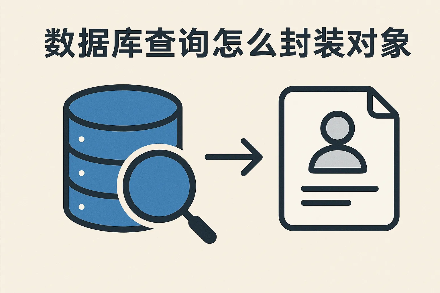 数据库查询怎么封装对象
