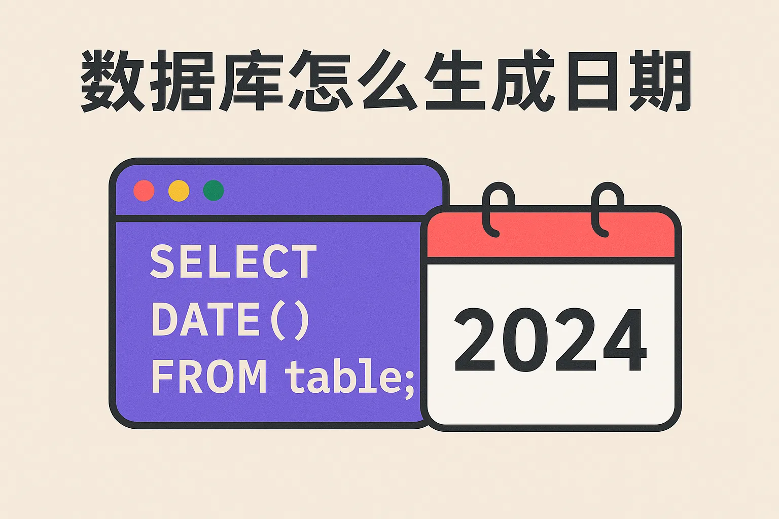 数据库怎么生成日期
