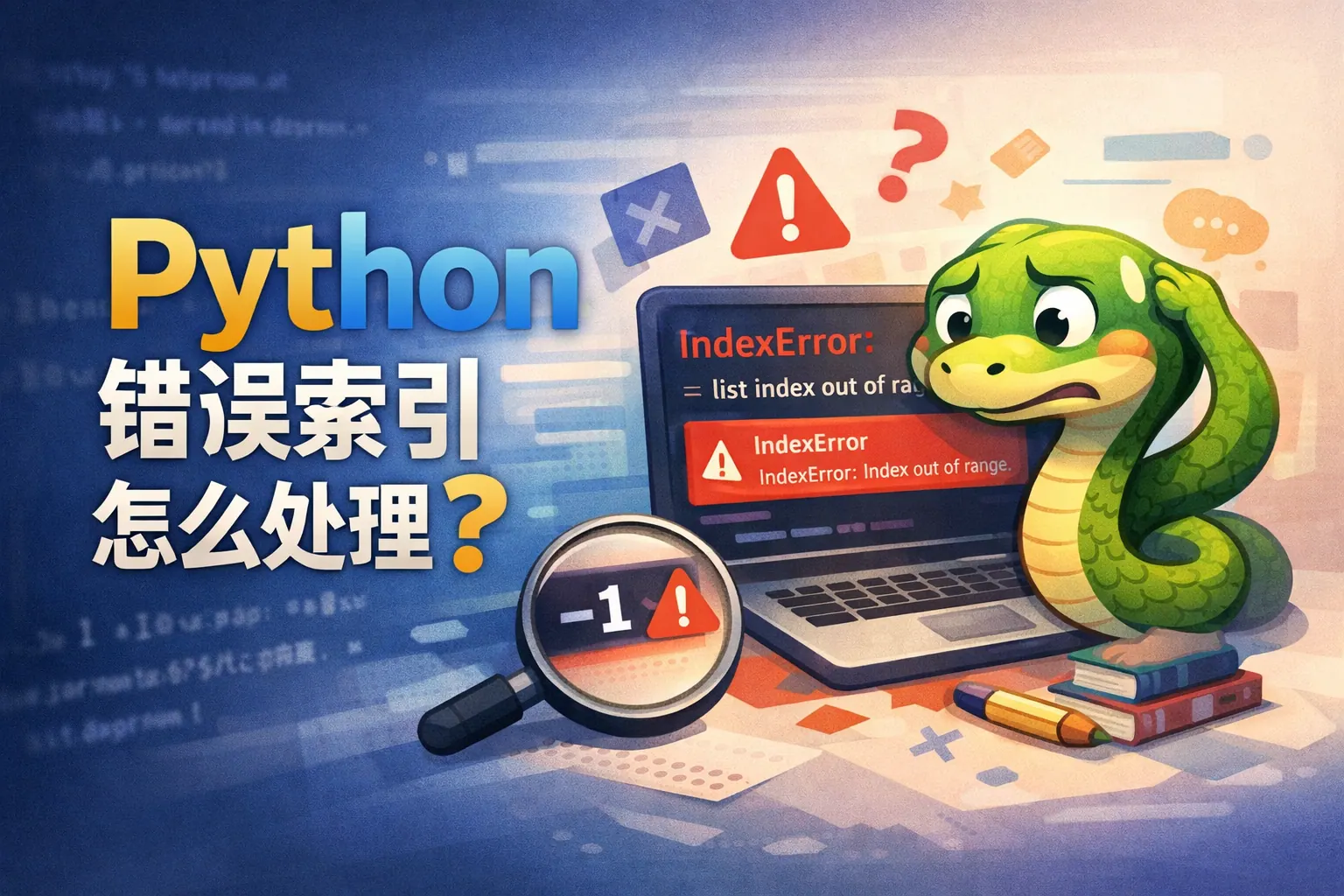 python错误索引怎么处理