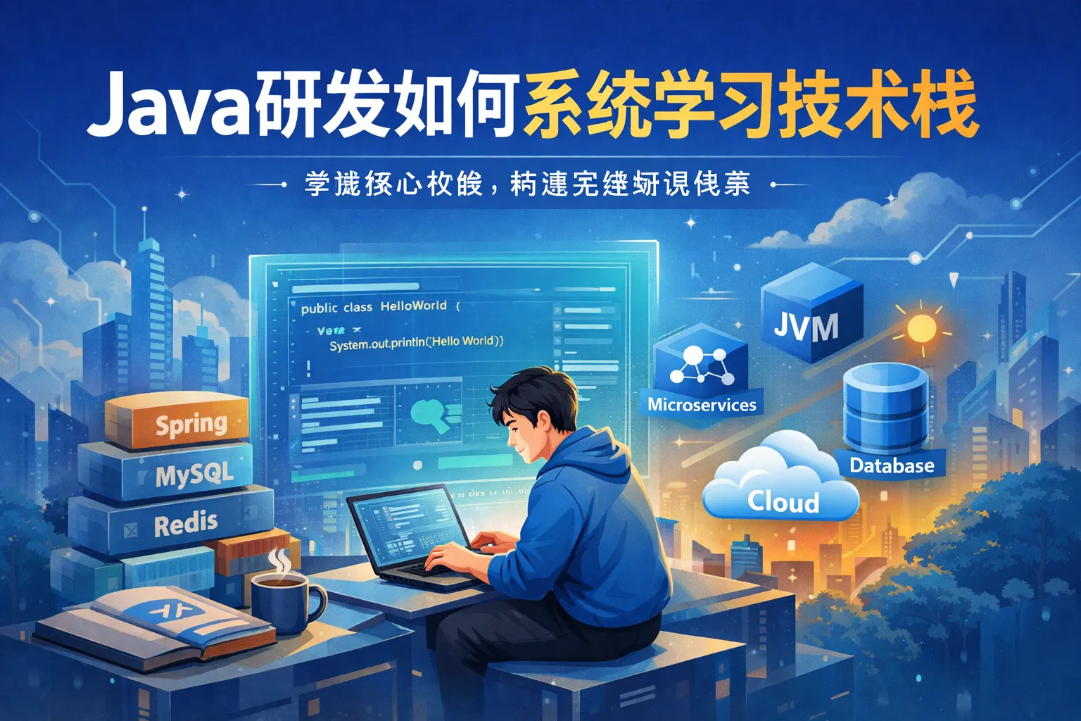java研发如何系统学习技术栈