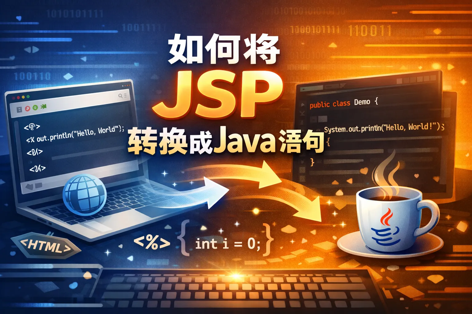 如何将jsp转换成java语句