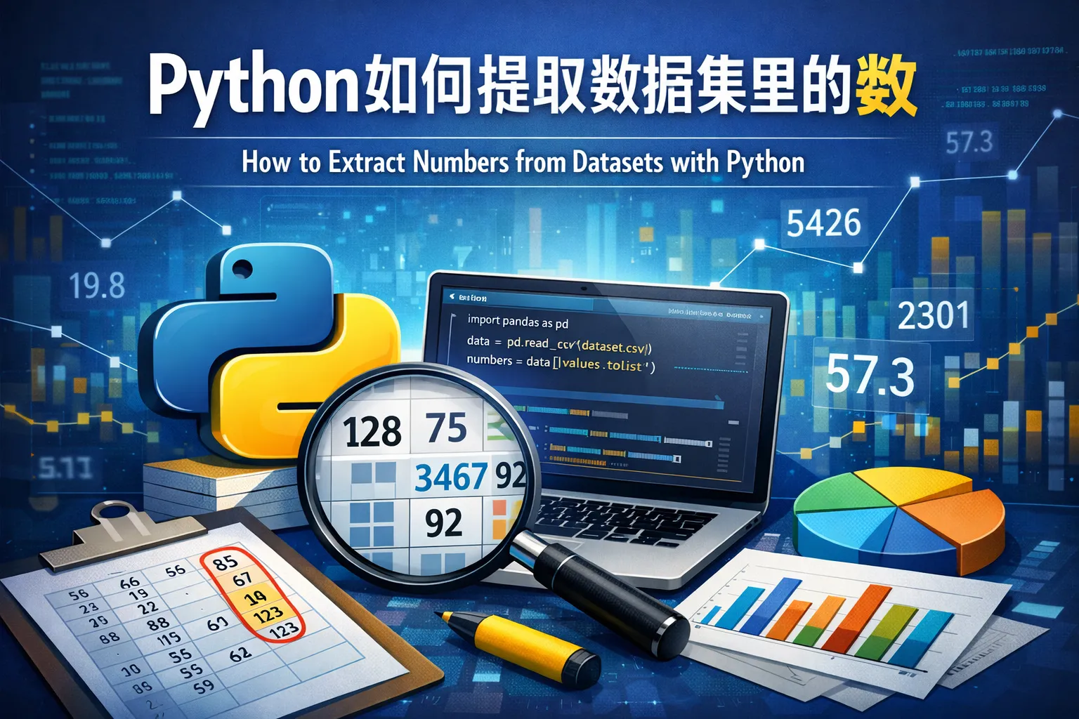 python如何提取数据集里的数