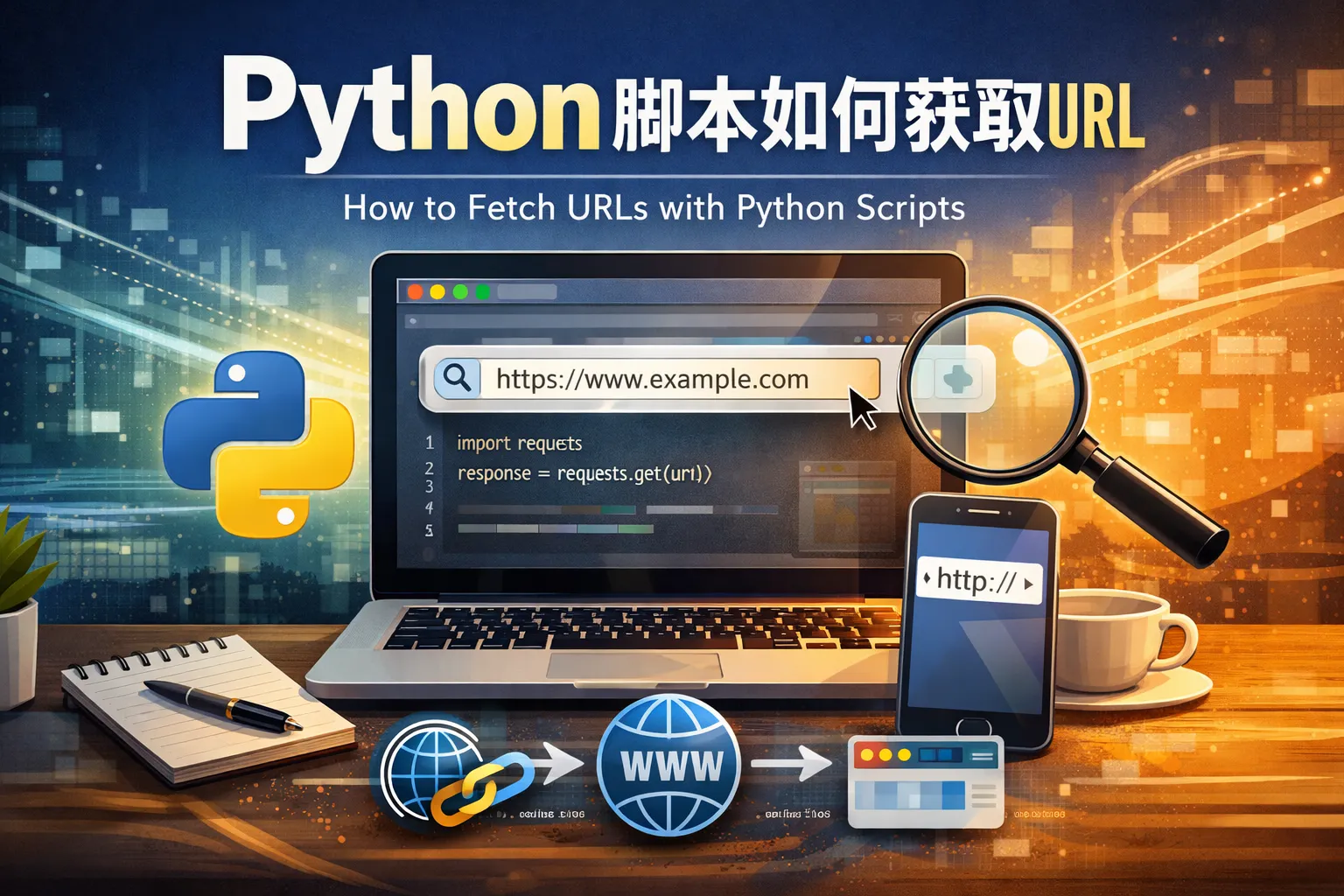 python脚本如何获取url