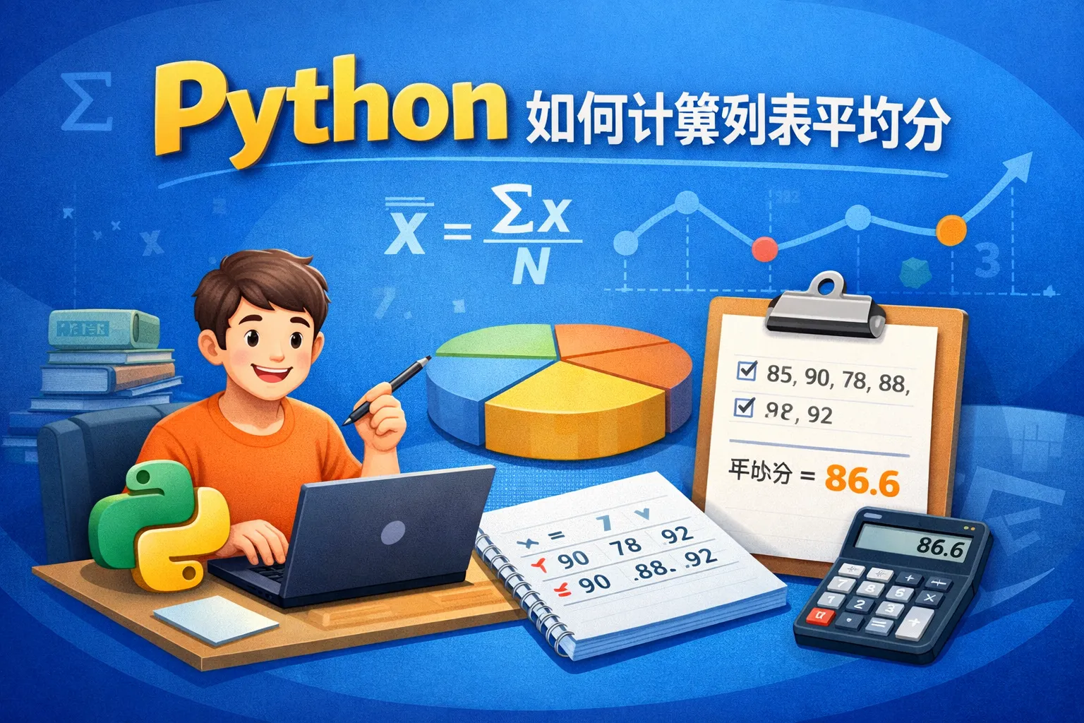 python如何计算列表平均分