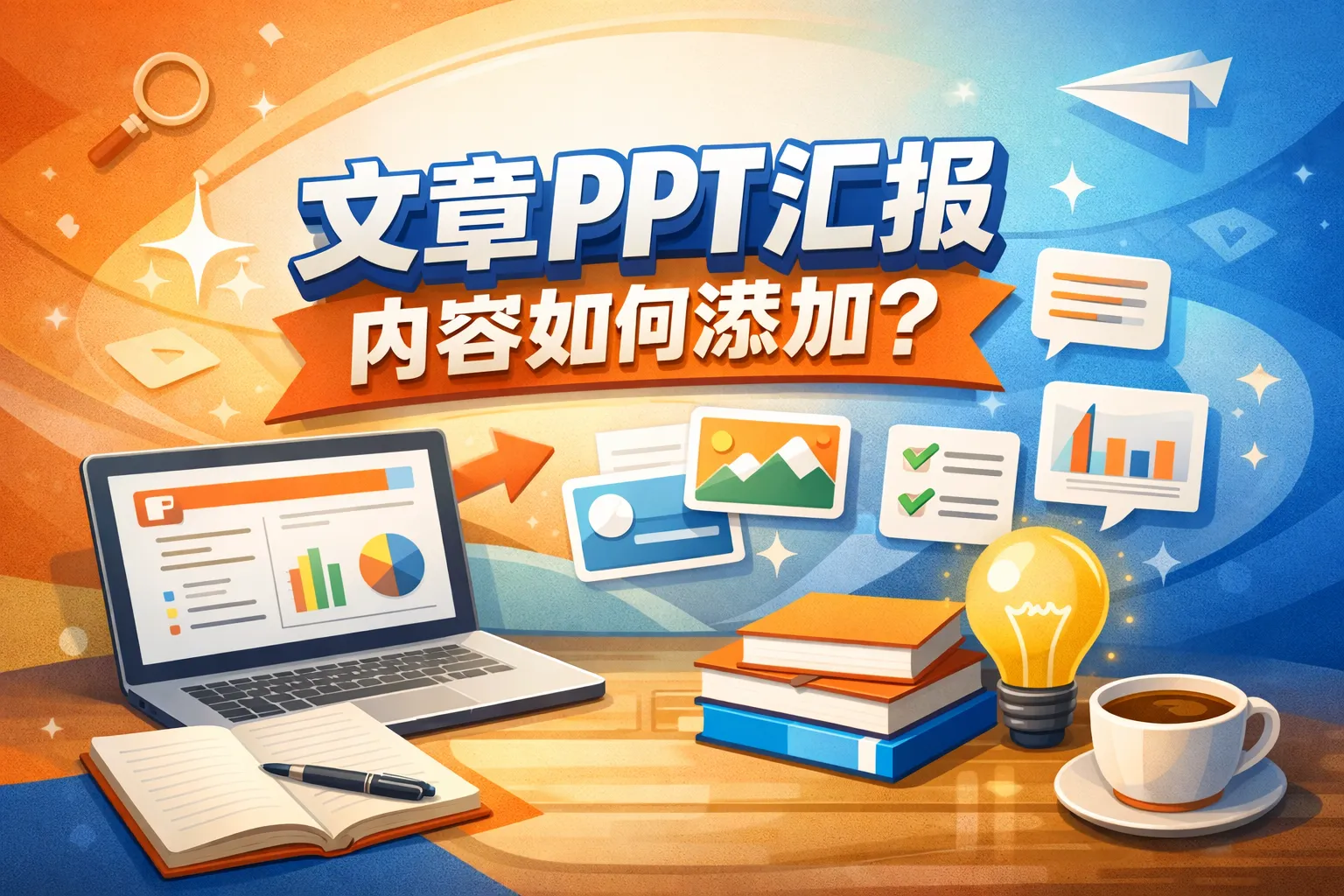 ppt汇报提示内容如何添加