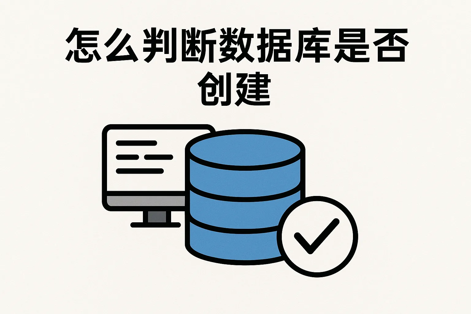怎么判断数据库是否创建