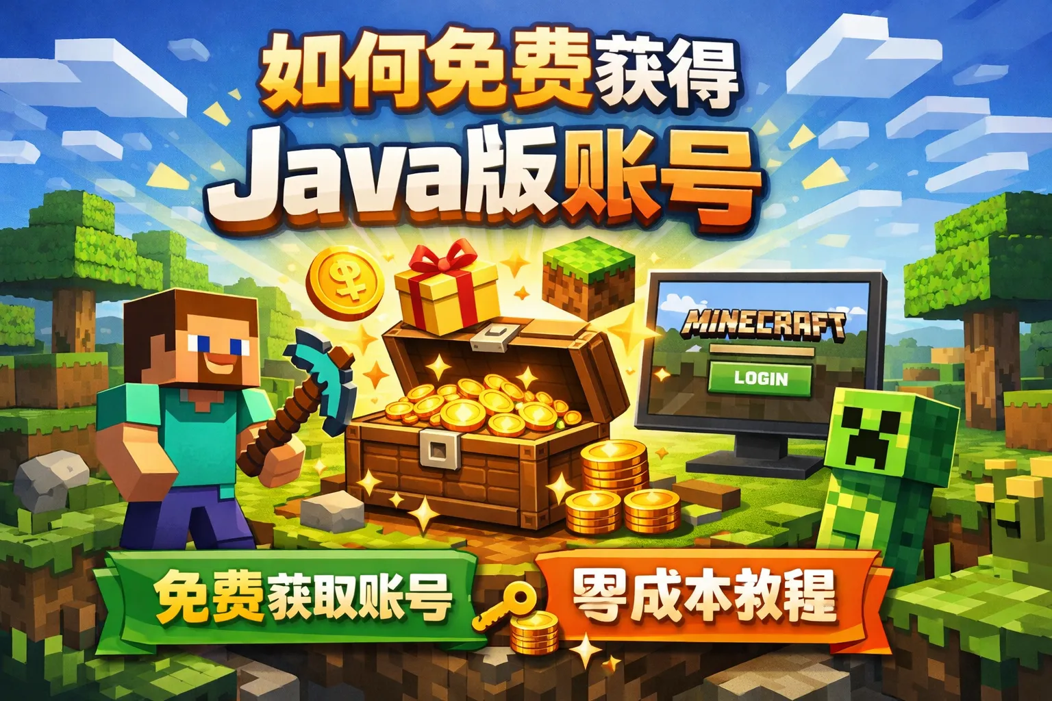 如何免费获得java版账号