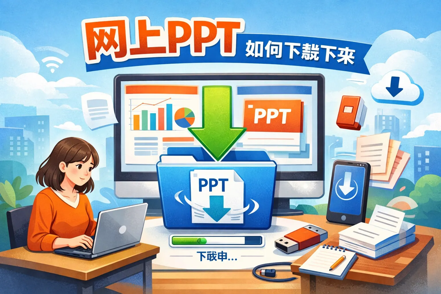 网上ppt如何下载下来