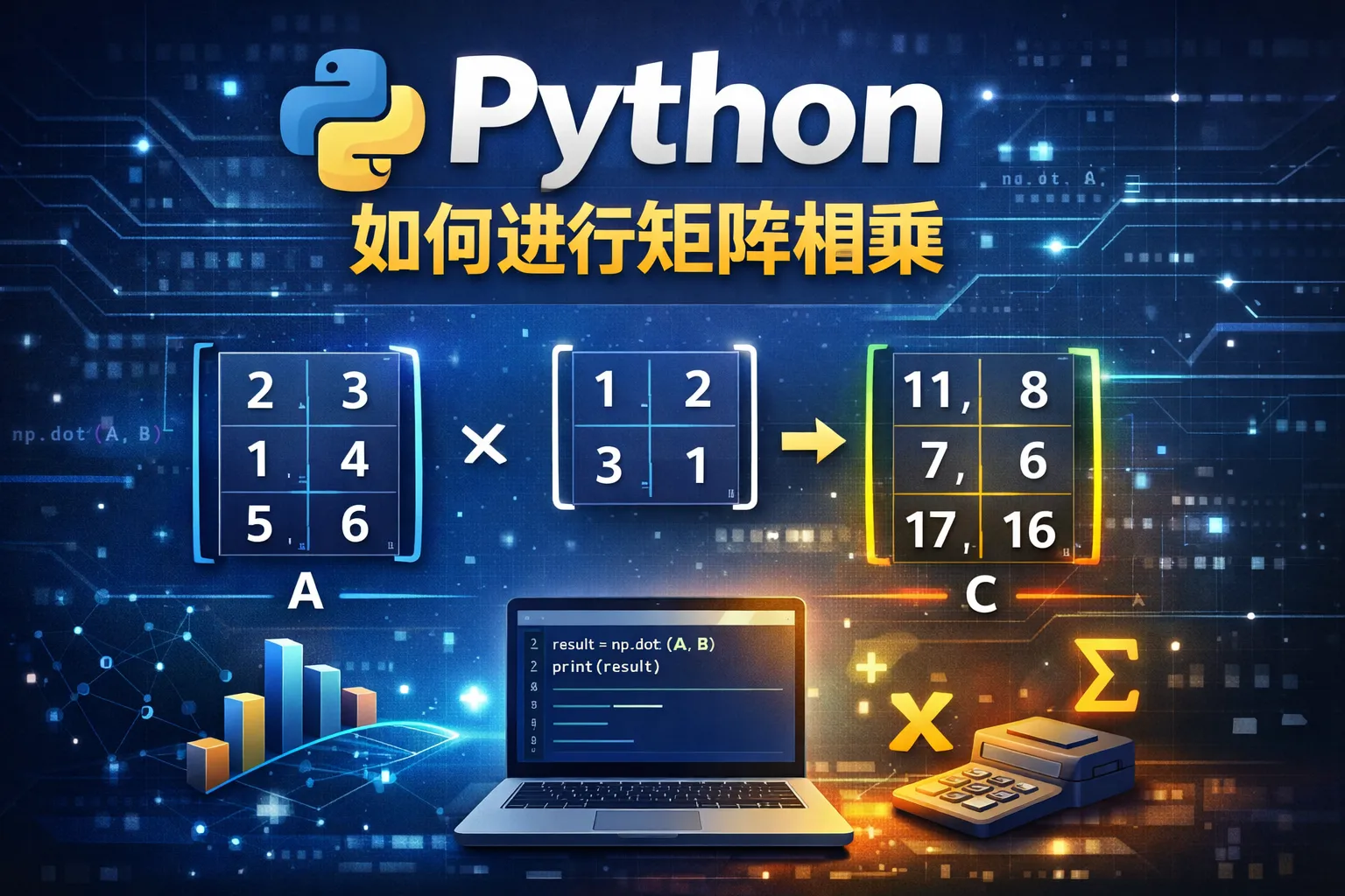 python如何进行矩阵相乘