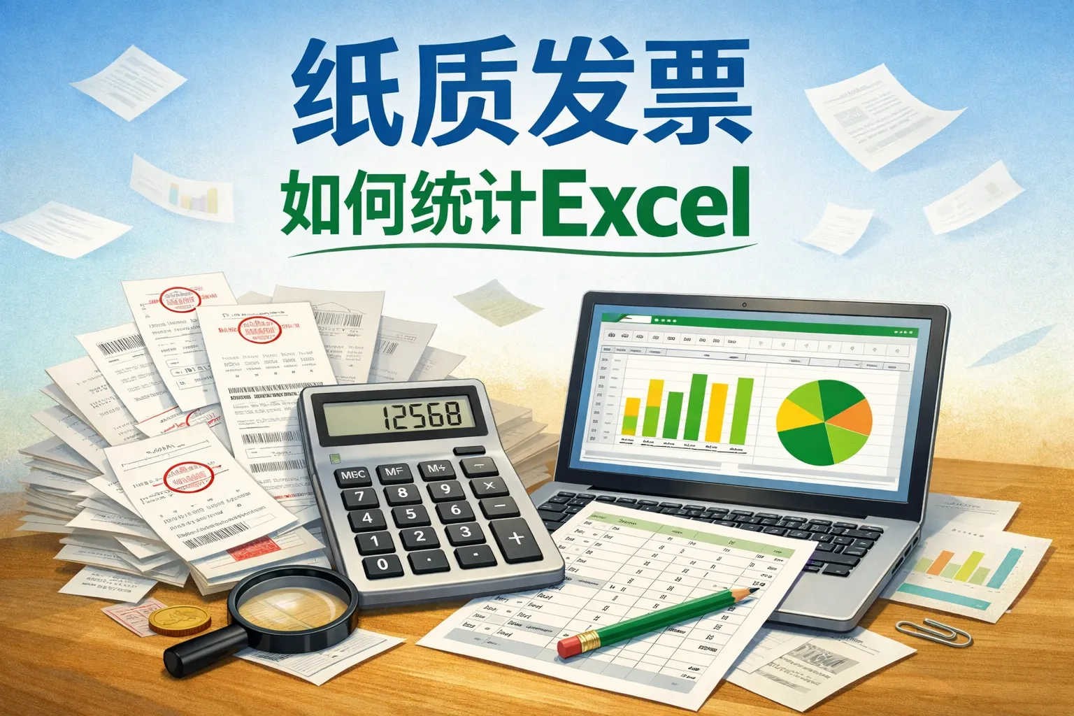 纸质发票如何统计excel