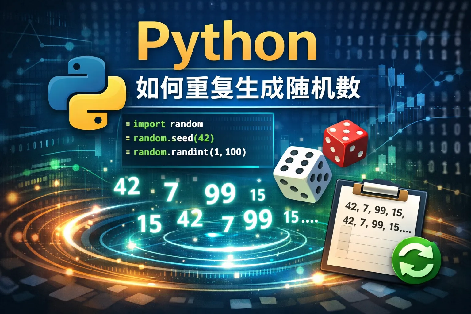 python如何重复生成随机数