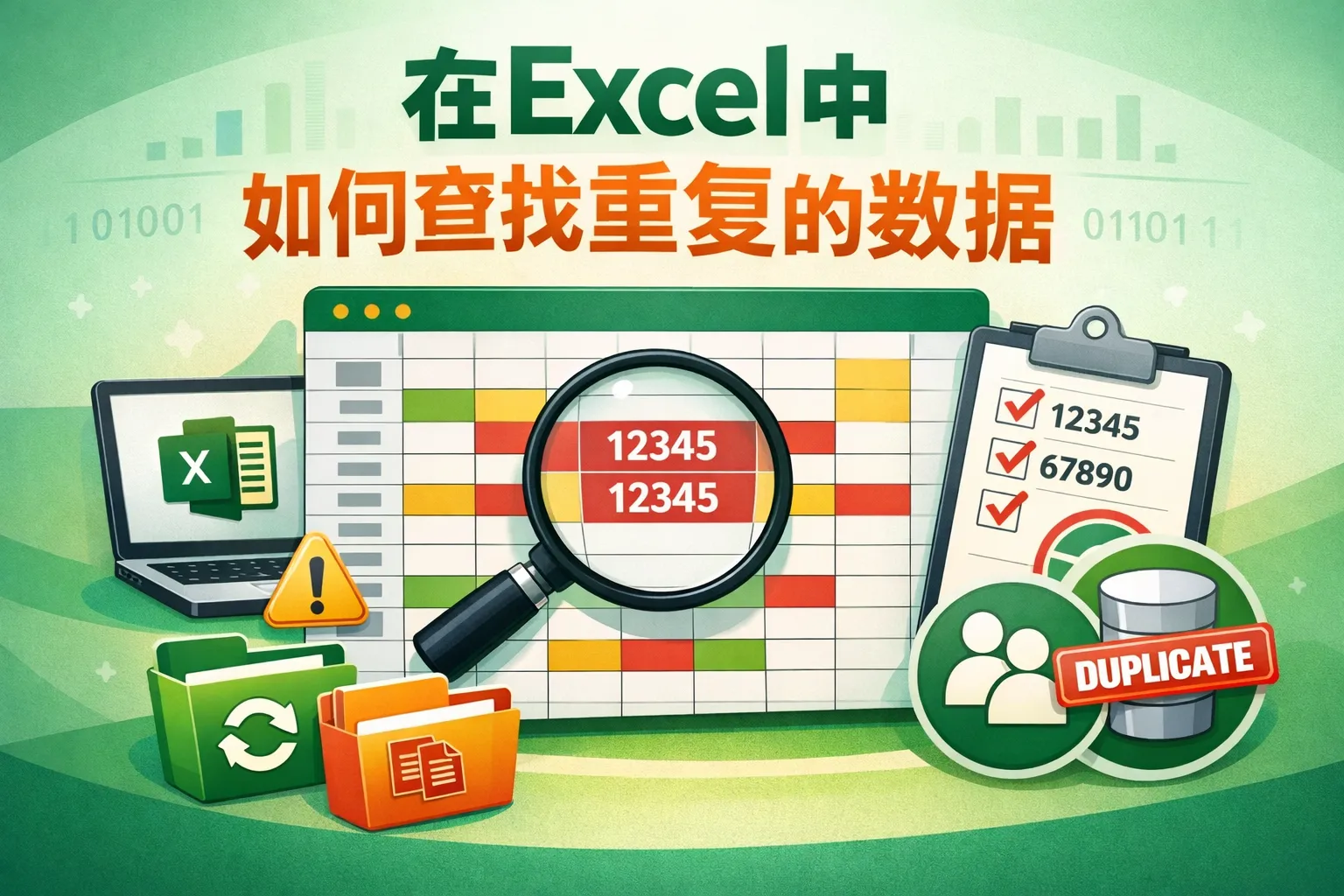 在excel中如何重复的数据