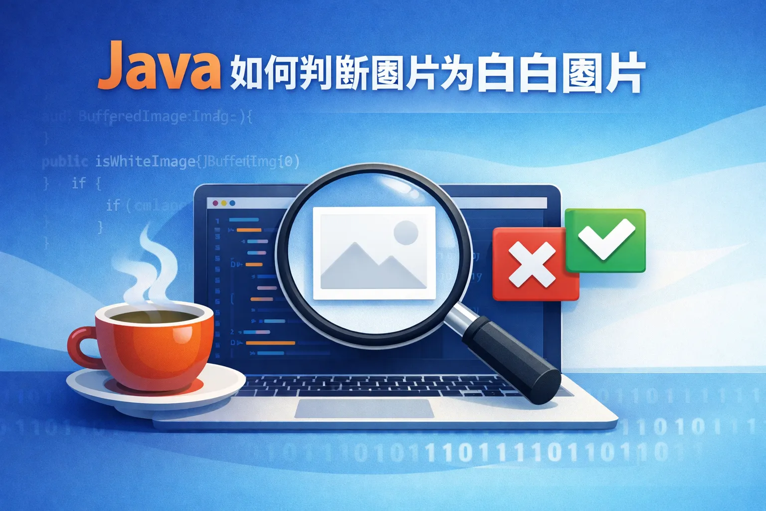 java如何判断图片为空白图片
