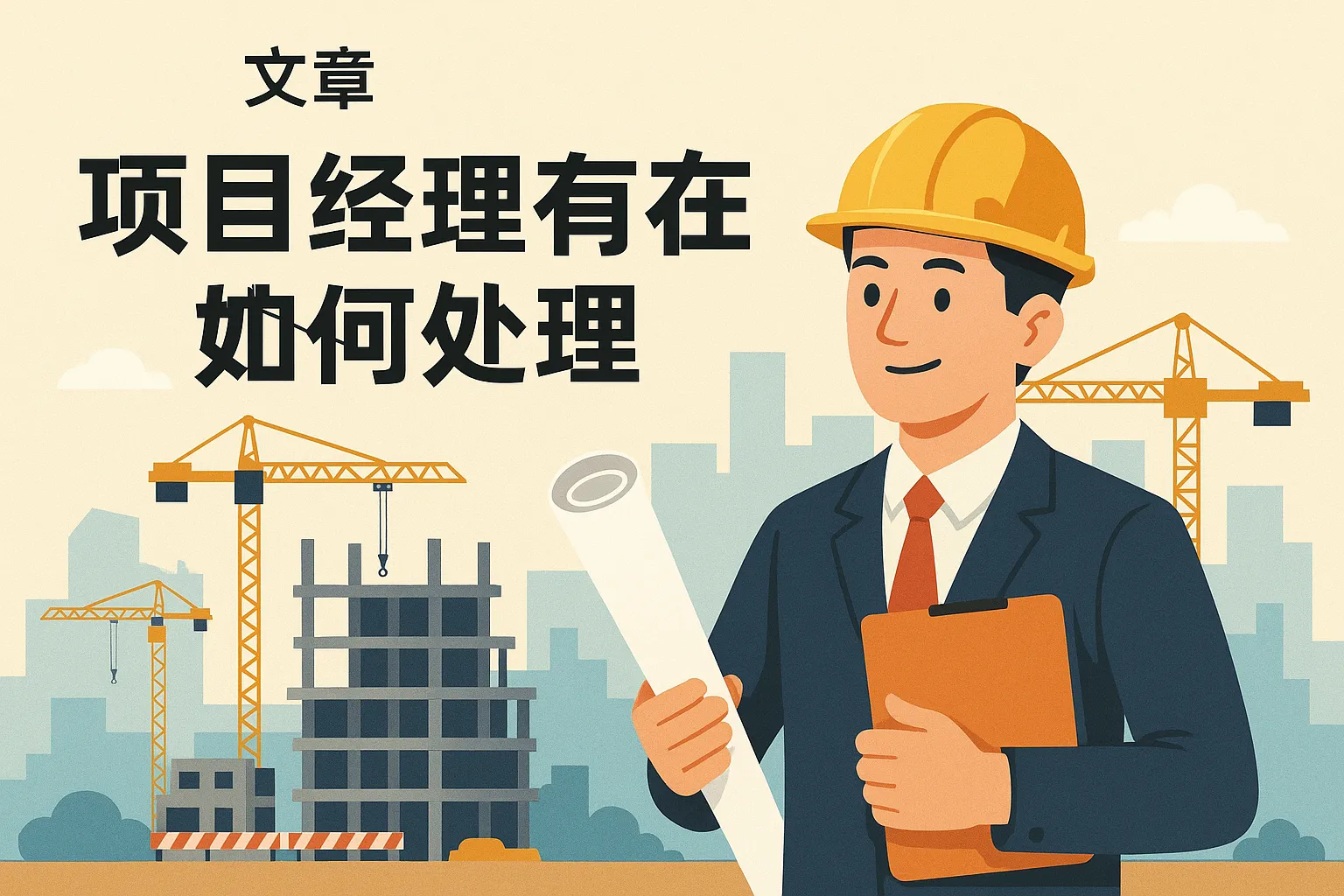 项目经理有在建如何处理