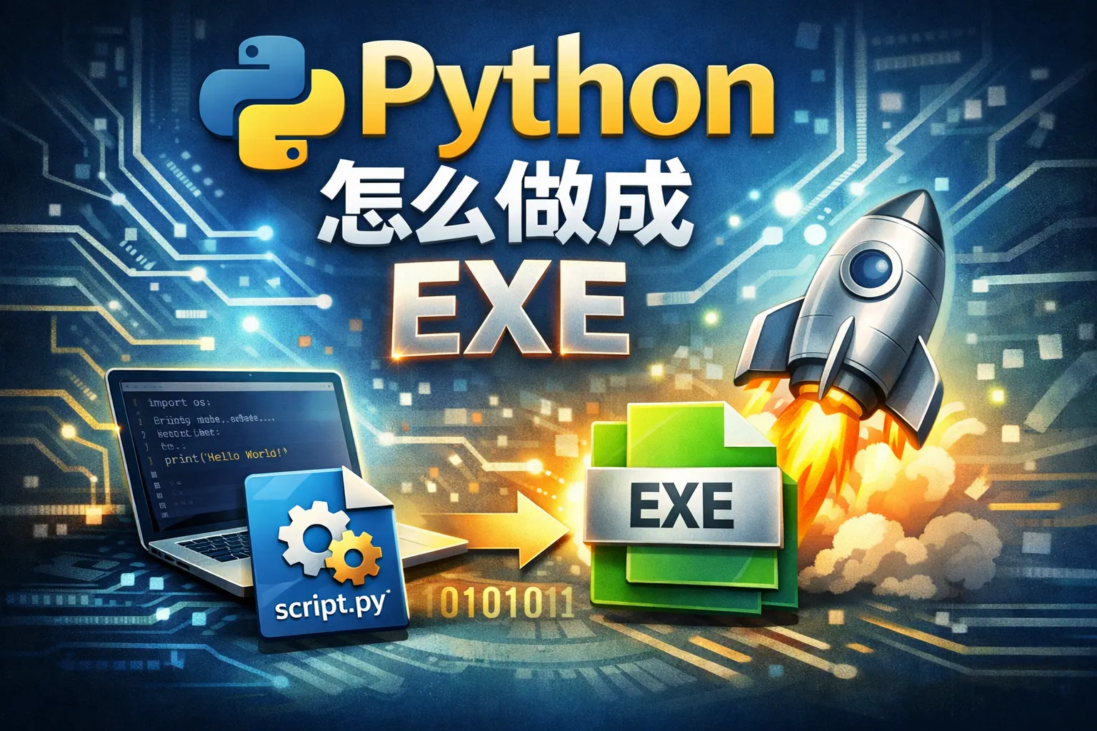python 怎么做成exe