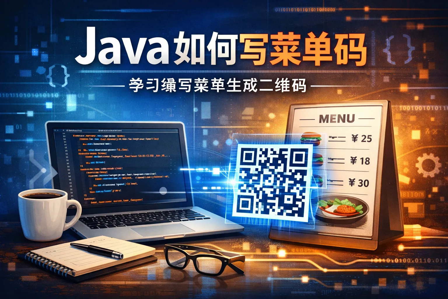 java如何写菜单码