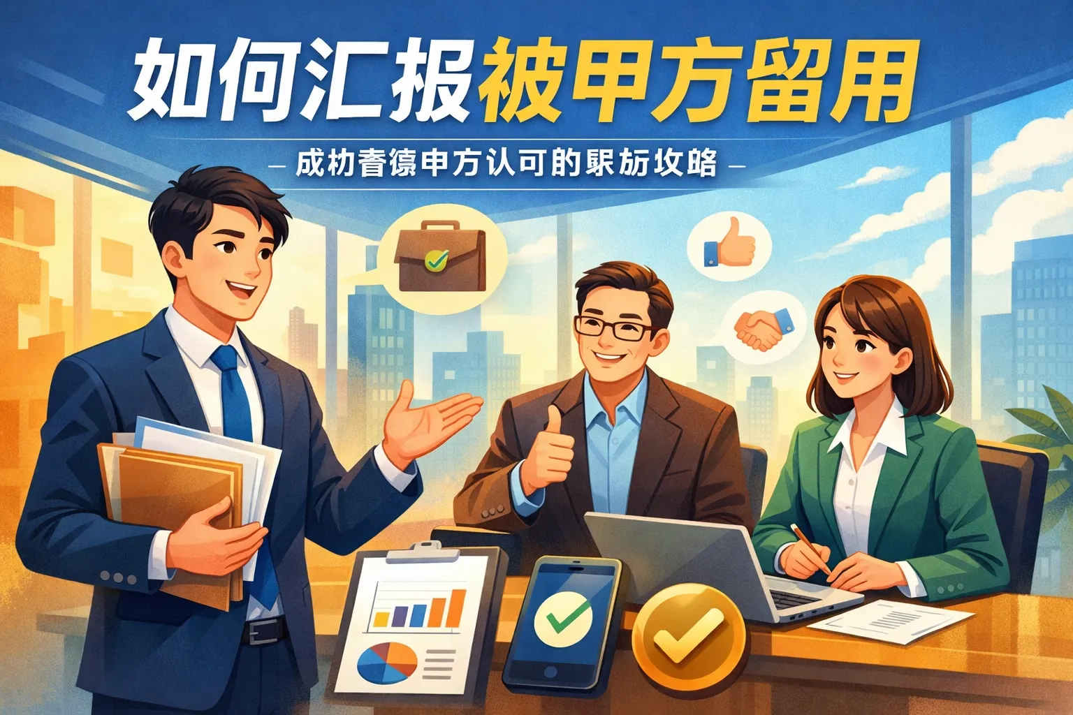 如何汇报被甲方留用