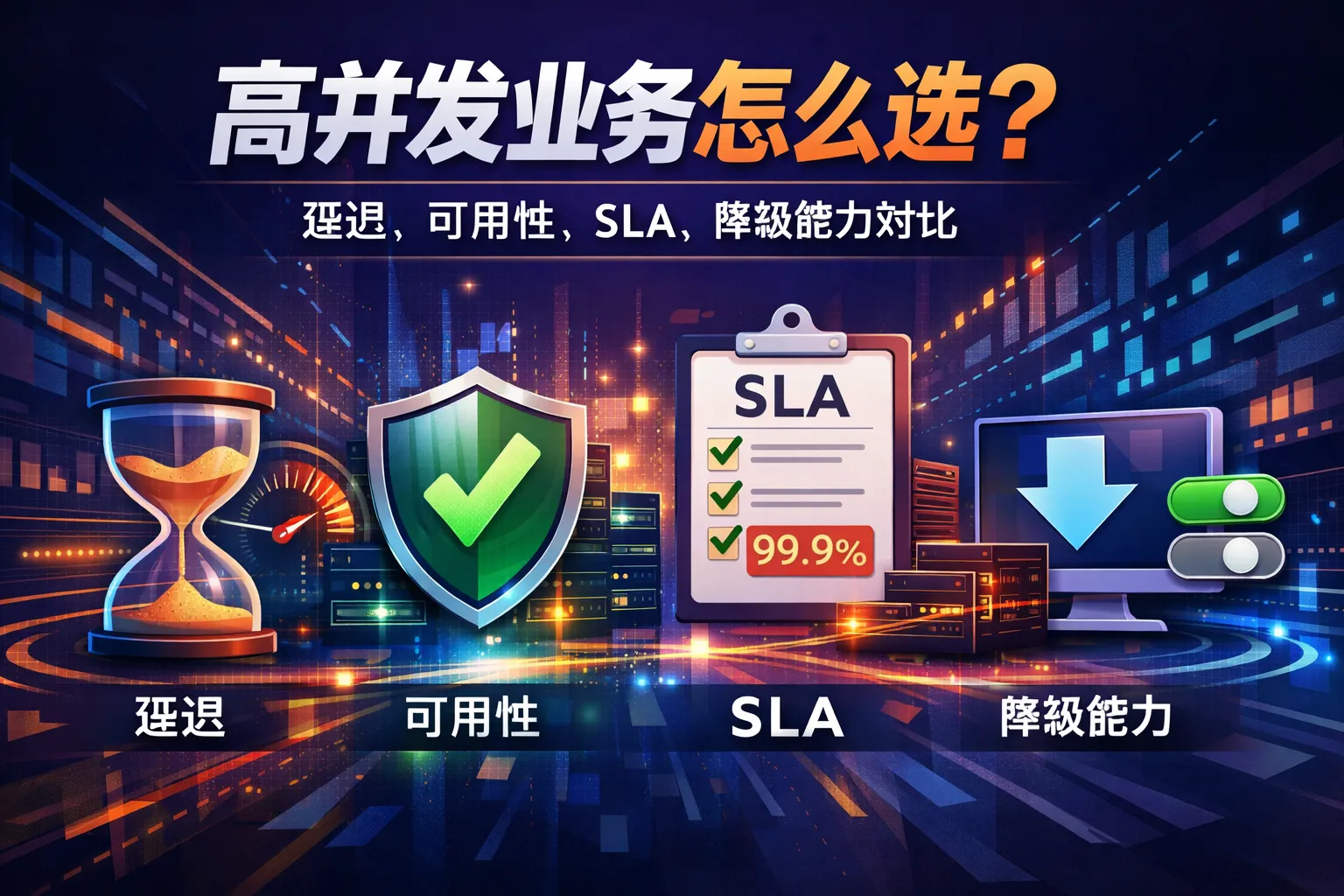 高并发业务怎么选?延迟、可用性、SLA、降级能力对比