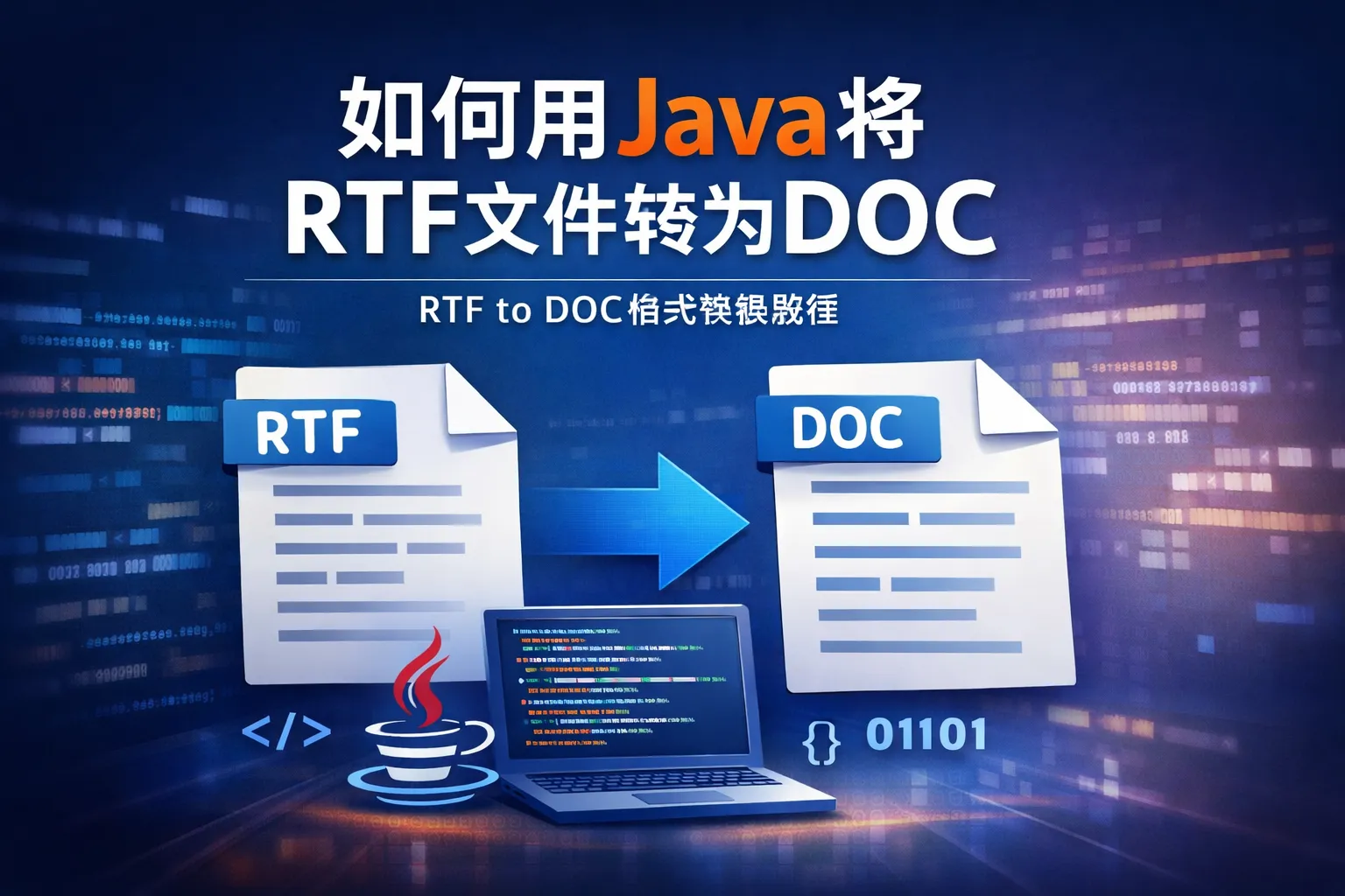 如何用java将rtf文件转为doc