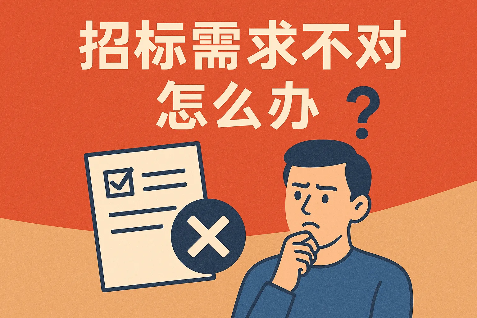 招标需求不对怎么办