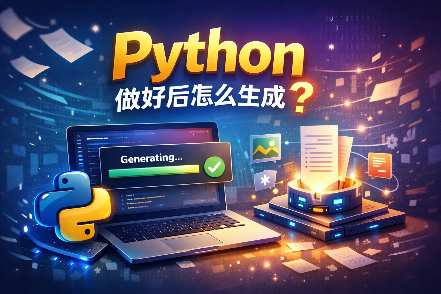 python做好后怎么生成