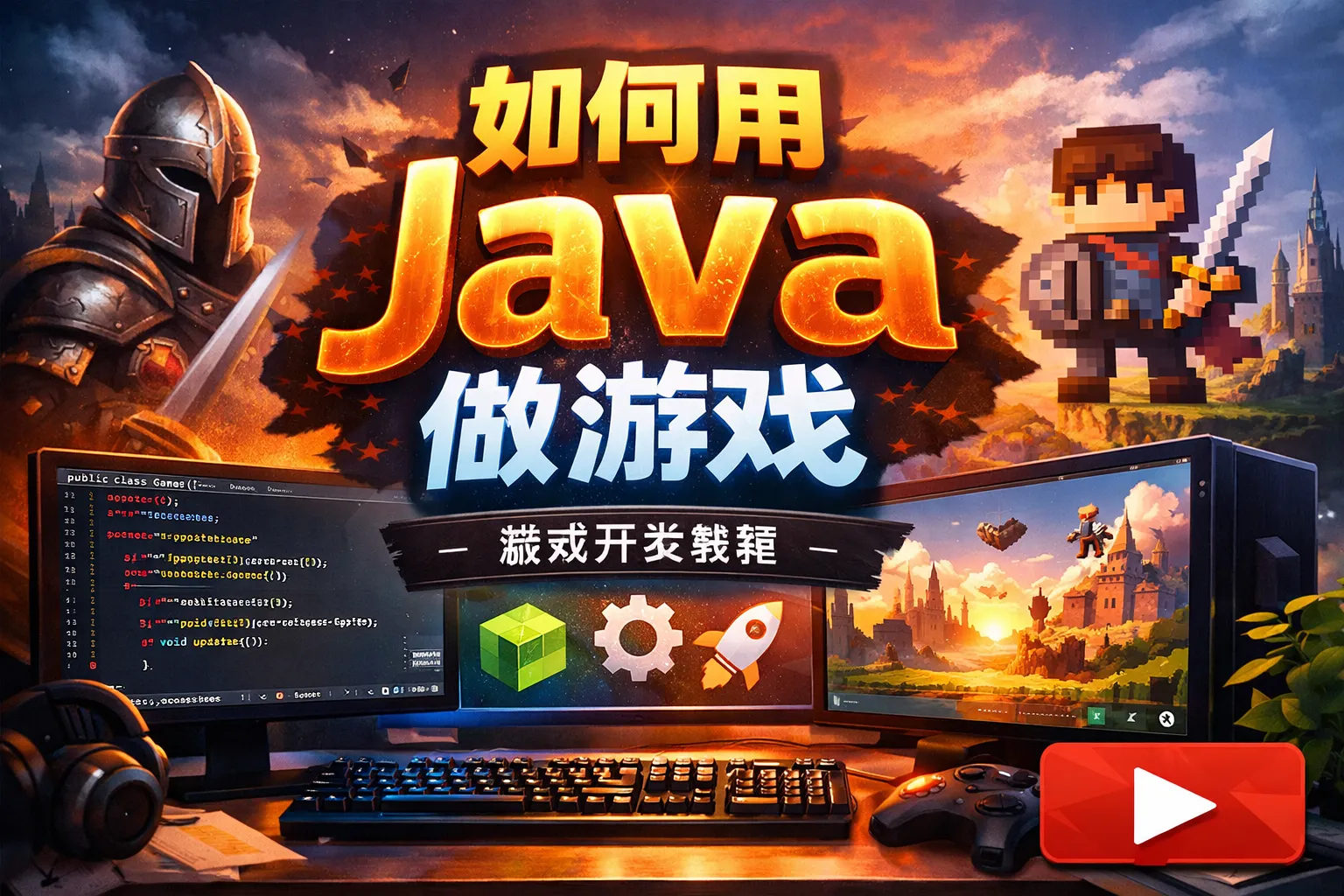 如何用java做游戏 视屏