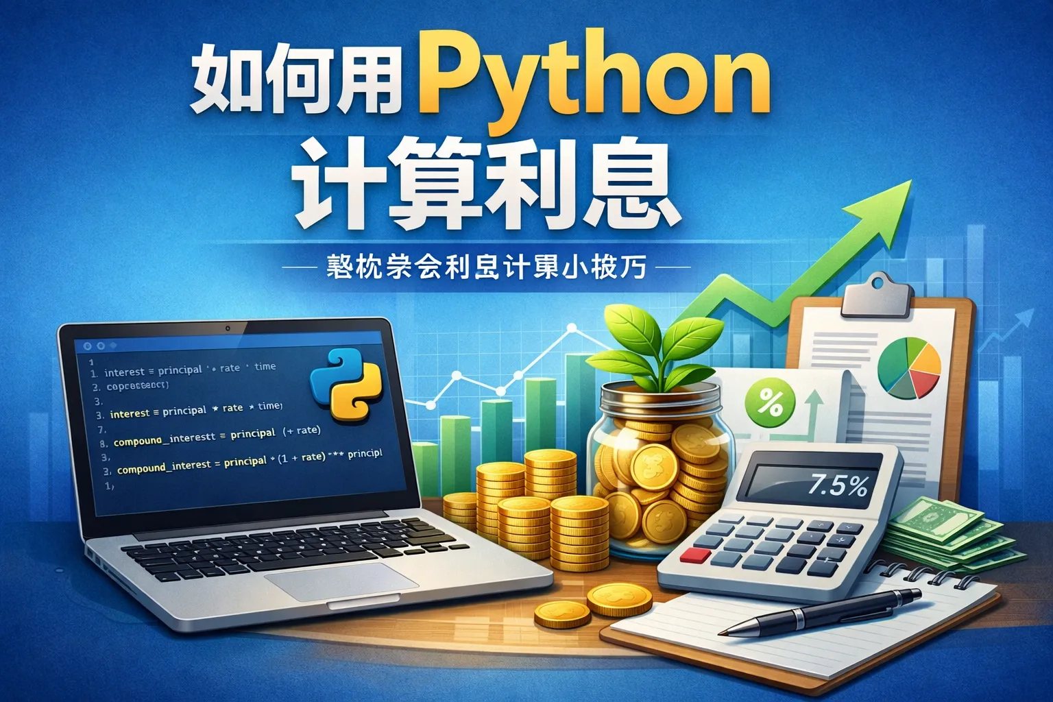 如何用python计算利息
