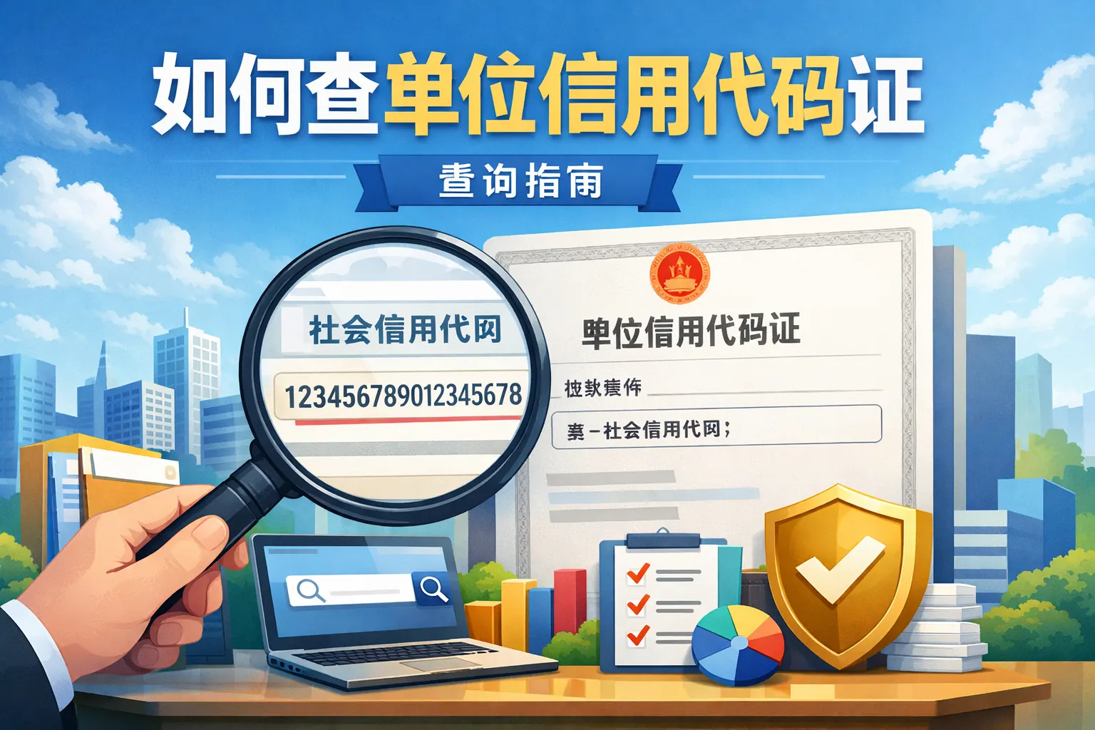 如何查单位信用代码证