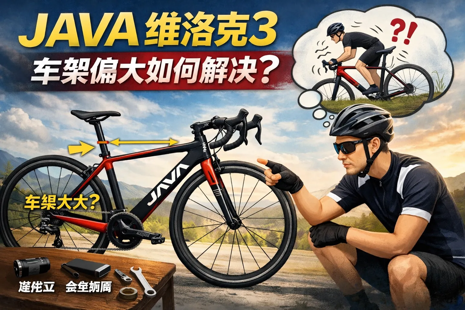 java维洛克3车架偏大如何解决
