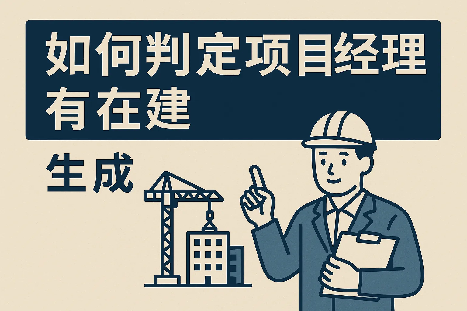 如何判定项目经理有在建