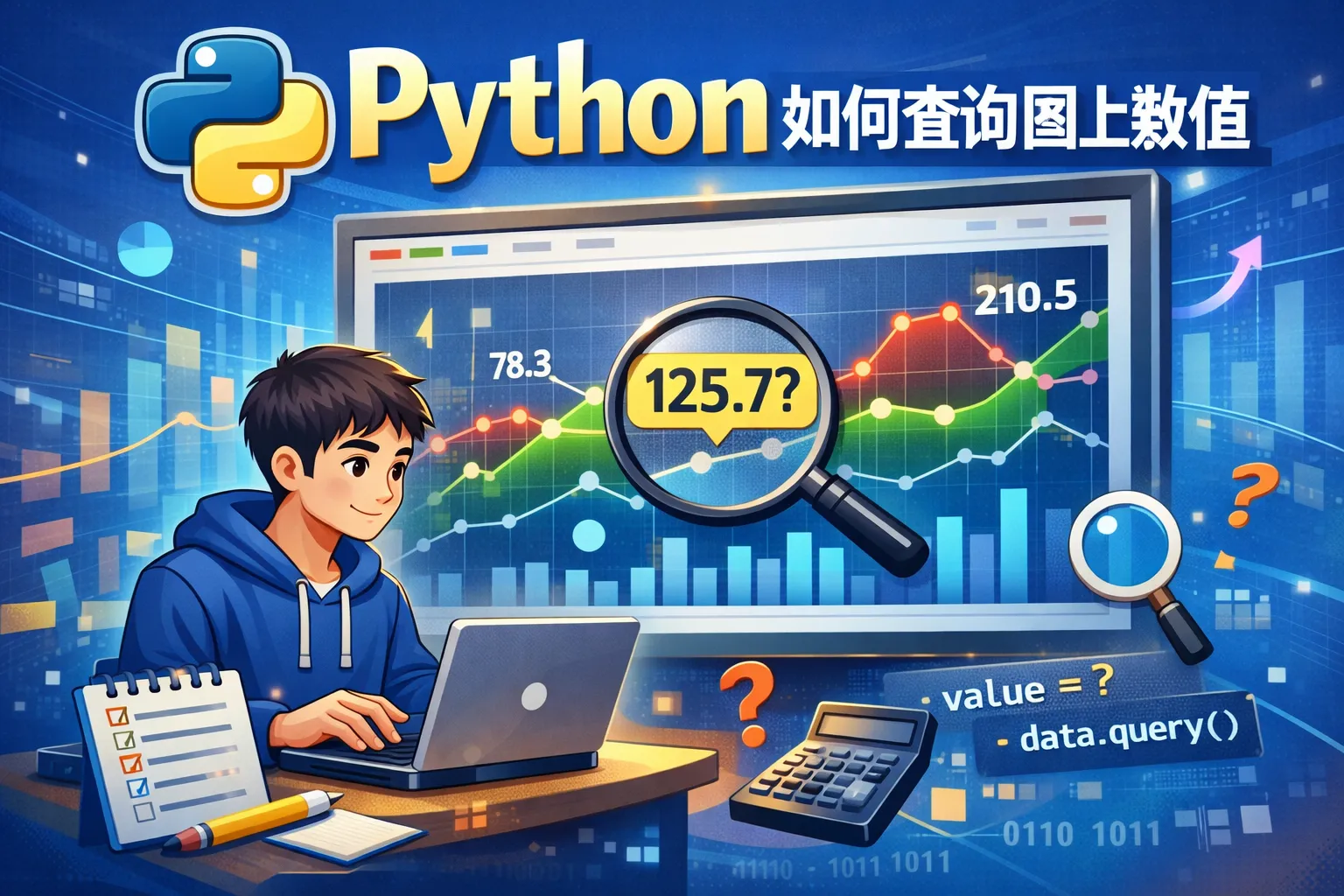 python如何查询图上数值