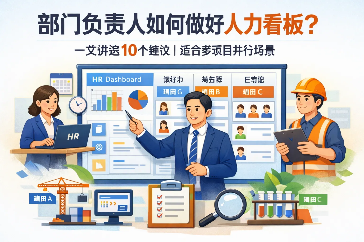 部门负责人如何做好人力看板?一文讲透10个建议|适合多项目并行场景