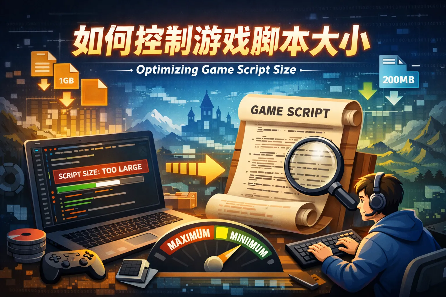 如何控制游戏脚本大小
