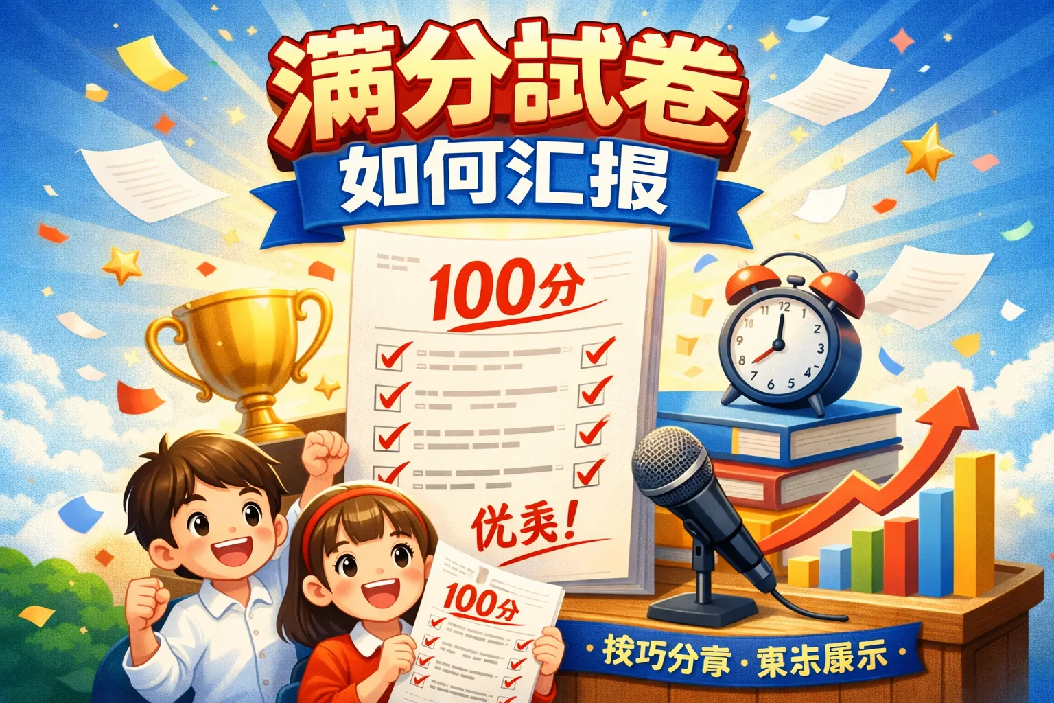 满分试卷如何汇报