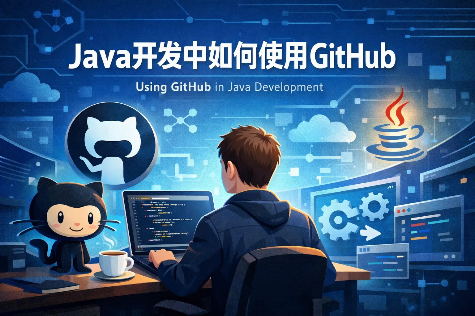 java开发中如何使用github