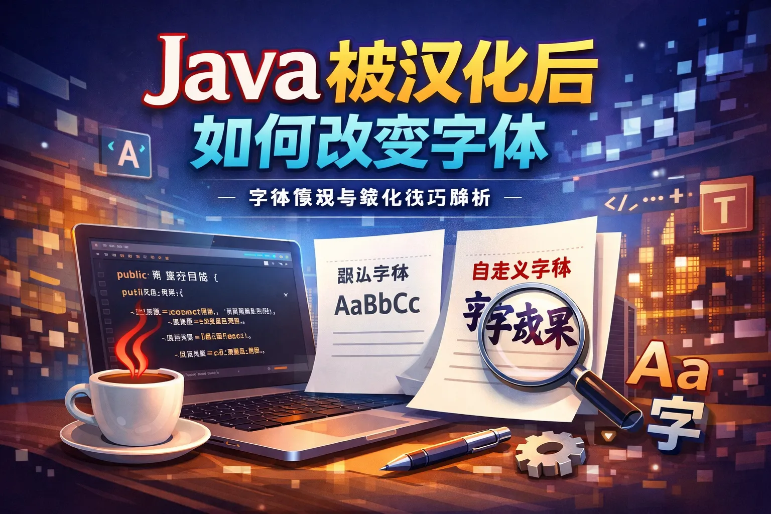 Java被汉化后如何改变字体