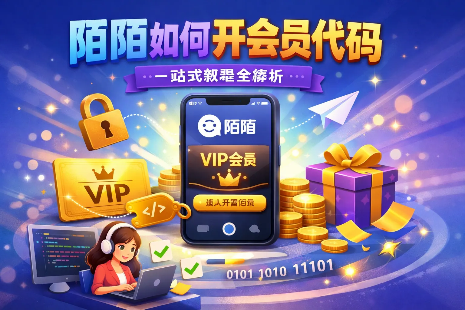 陌陌如何开会员代码