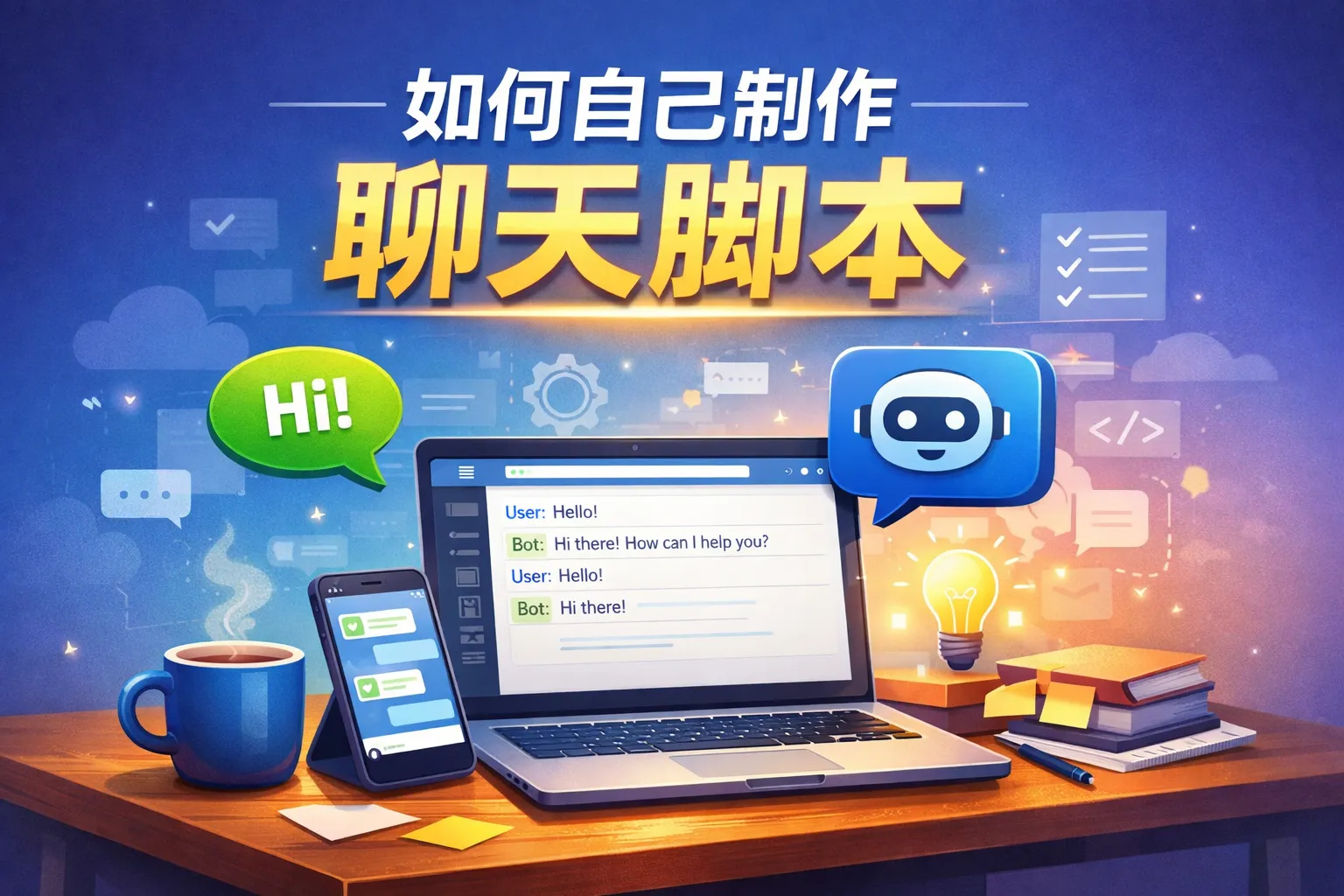 如何自己制作聊天脚本