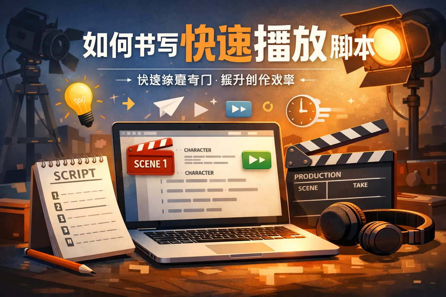 如何书写快速播放脚本